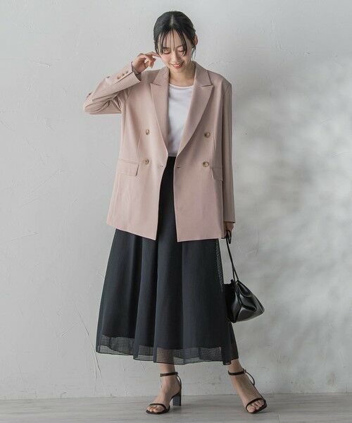 Droite lautreamont / ドロワットロートレアモン カットソー | シアーフライス×チュールレイヤードプルオーバー | 詳細11