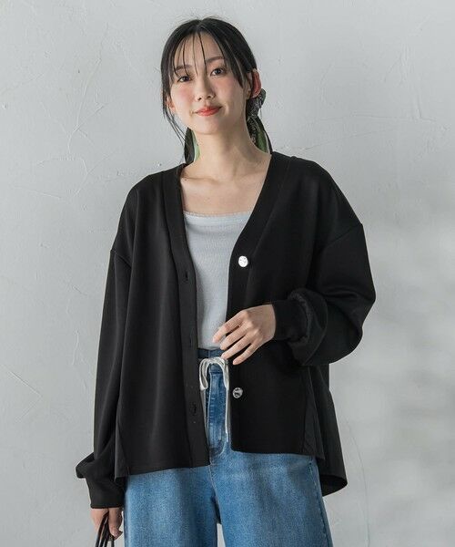 Droite lautreamont / ドロワットロートレアモン カーディガン・ボレロ | 【WEB限定】ダンボールカーディガン（ブラック）
