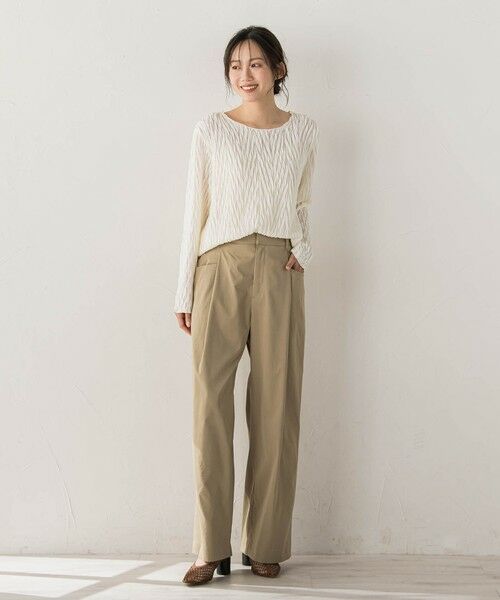 Droite lautreamont / ドロワットロートレアモン カットソー | 【WEB限定】フリルジャガードクルーネックプルオーバー | 詳細6