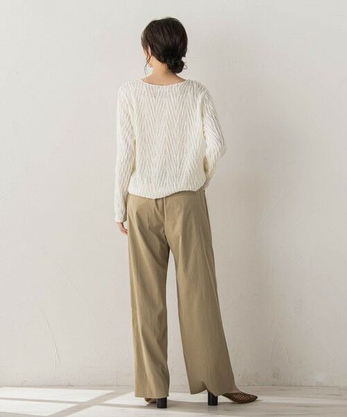 Droite lautreamont / ドロワットロートレアモン カットソー | 【WEB限定】フリルジャガードクルーネックプルオーバー | 詳細8