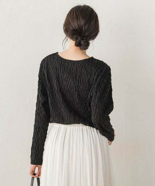 Droite lautreamont / ドロワットロートレアモン カットソー | 【WEB限定】フリルジャガードクルーネックプルオーバー | 詳細13