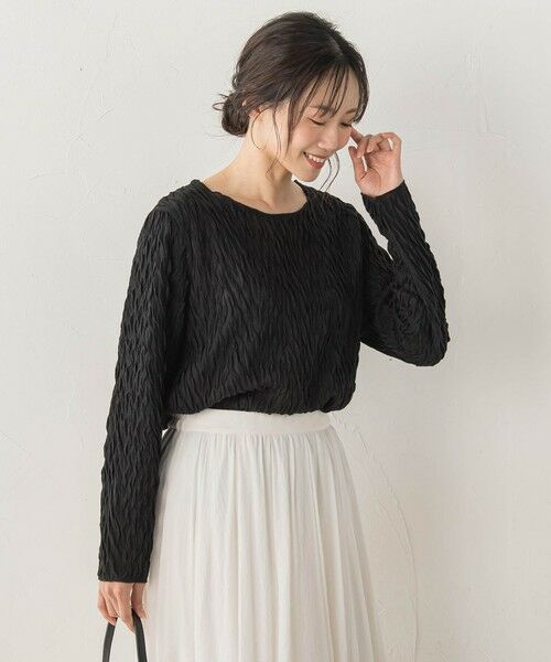 Droite lautreamont / ドロワットロートレアモン カットソー | 【WEB限定】フリルジャガードクルーネックプルオーバー | 詳細14