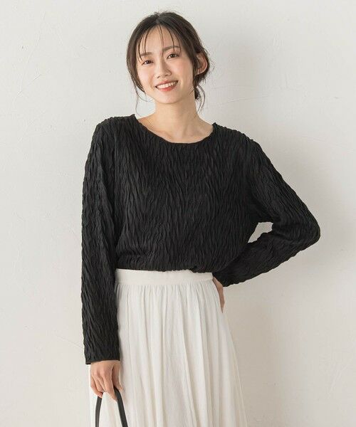 Droite lautreamont / ドロワットロートレアモン カットソー | 【WEB限定】フリルジャガードクルーネックプルオーバー | 詳細15