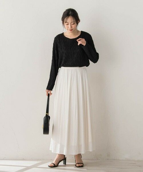 Droite lautreamont / ドロワットロートレアモン カットソー | 【WEB限定】フリルジャガードクルーネックプルオーバー | 詳細18