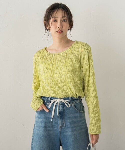 Droite lautreamont / ドロワットロートレアモン カットソー | 【WEB限定】フリルジャガードクルーネックプルオーバー | 詳細23