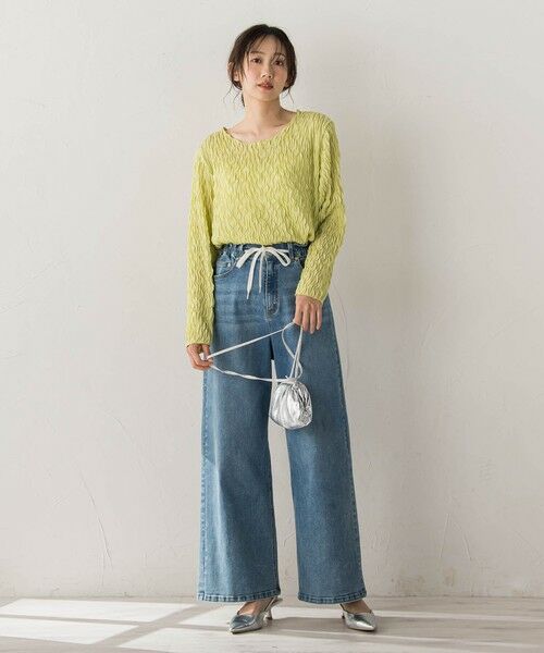 Droite lautreamont / ドロワットロートレアモン カットソー | 【WEB限定】フリルジャガードクルーネックプルオーバー | 詳細24