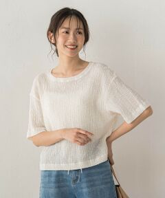 Droite lautreamont / ドロワットロートレアモン カットソー | Recycle Slub BluseクロップドTシャツ