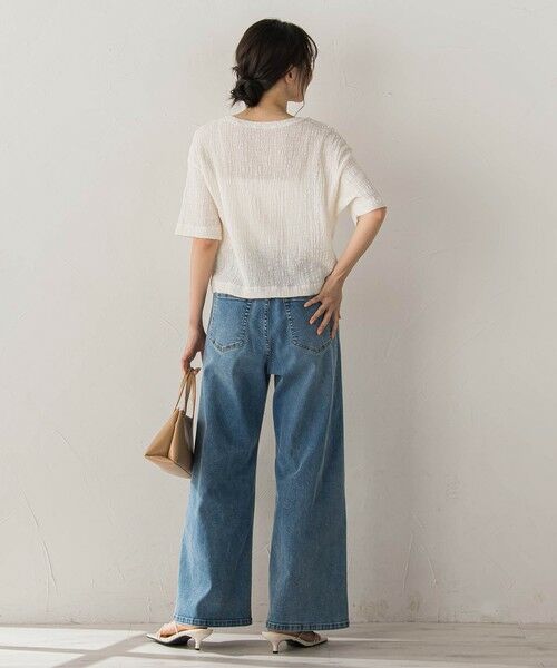 Droite lautreamont / ドロワットロートレアモン カットソー | Recycle Slub BluseクロップドTシャツ | 詳細5