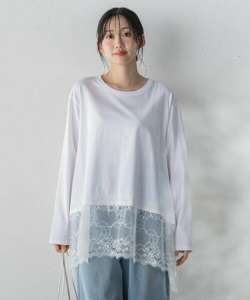 Droite lautreamont / ドロワットロートレアモン カットソー | レースコンビカットソー | 詳細1