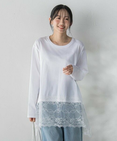 Droite lautreamont / ドロワットロートレアモン カットソー | レースコンビカットソー | 詳細2