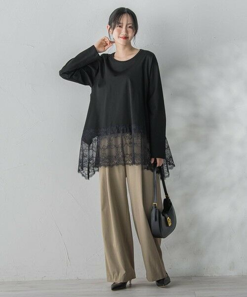 Droite lautreamont / ドロワットロートレアモン カットソー | レースコンビカットソー | 詳細12