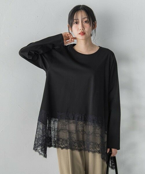 Droite lautreamont / ドロワットロートレアモン カットソー | レースコンビカットソー | 詳細9
