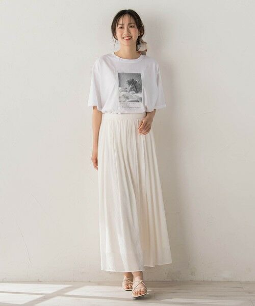 Droite lautreamont / ドロワットロートレアモン カットソー | チュール重ねフォトTシャツ | 詳細6