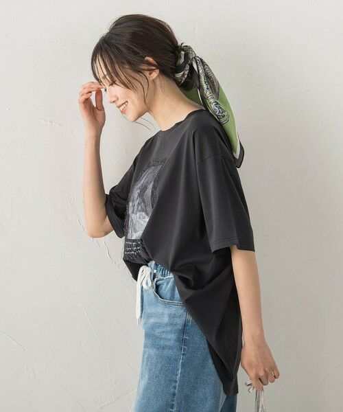 Droite lautreamont / ドロワットロートレアモン カットソー | チュール重ねフォトTシャツ | 詳細10