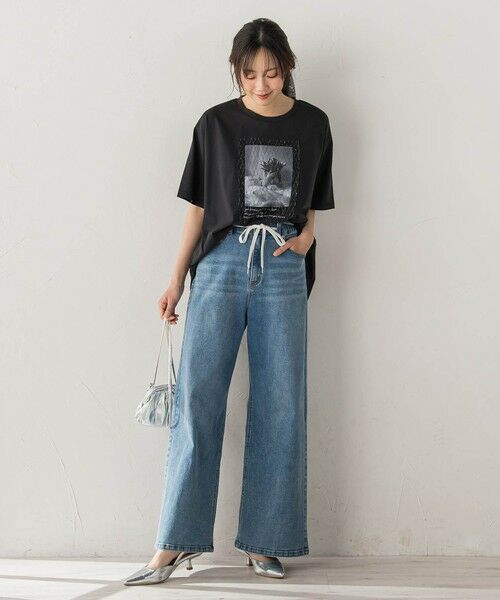 Droite lautreamont / ドロワットロートレアモン カットソー | チュール重ねフォトTシャツ | 詳細12