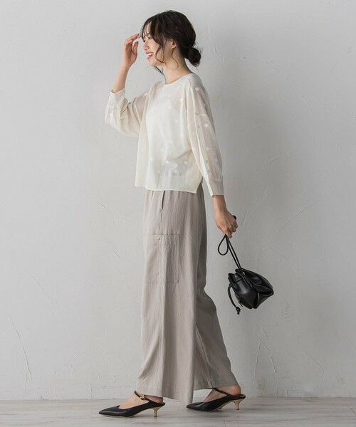 Droite lautreamont / ドロワットロートレアモン その他パンツ | シルキーリネンパンツ | 詳細5