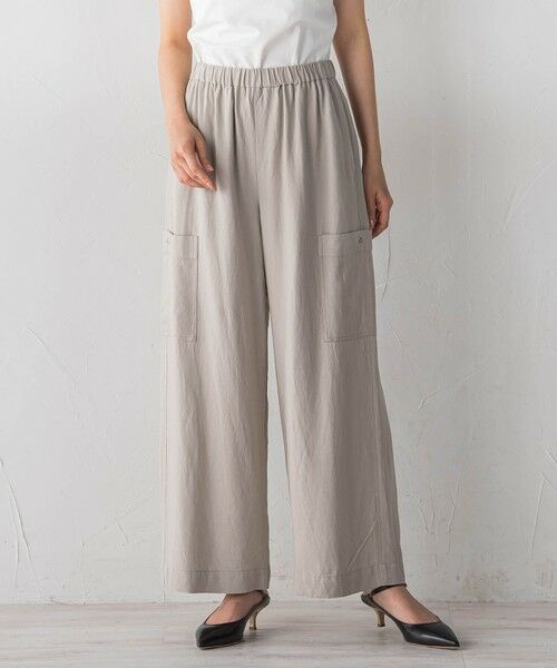 Droite lautreamont / ドロワットロートレアモン その他パンツ | シルキーリネンパンツ（ベージュ）