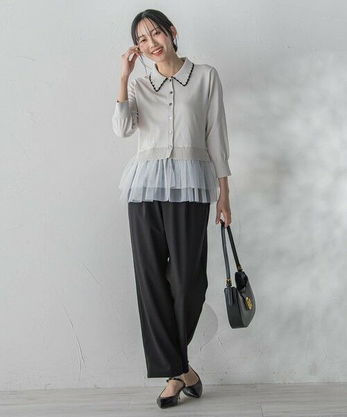 Droite lautreamont / ドロワットロートレアモン その他パンツ | CICA配合サークルストレッチテーパードパンツ | 詳細10