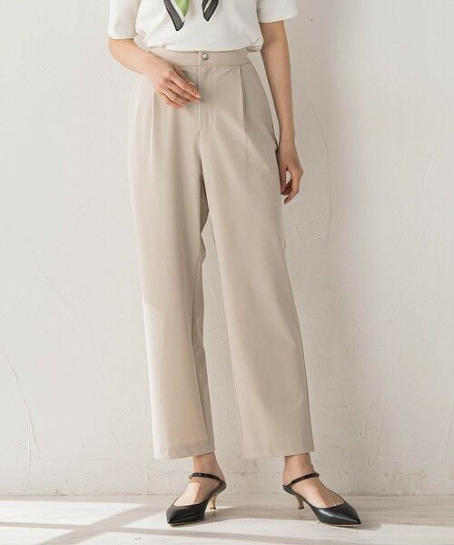 Droite lautreamont / ドロワットロートレアモン その他パンツ | CICA配合サークルストレッチテーパードパンツ（ベージュ）