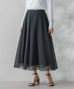 Droite lautreamont / ドロワットロートレアモン ミニ・ひざ丈スカート | グラフチェックオーガンジースカート