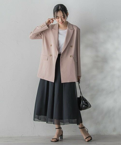 Droite lautreamont / ドロワットロートレアモン ミニ・ひざ丈スカート | グラフチェックオーガンジースカート | 詳細19