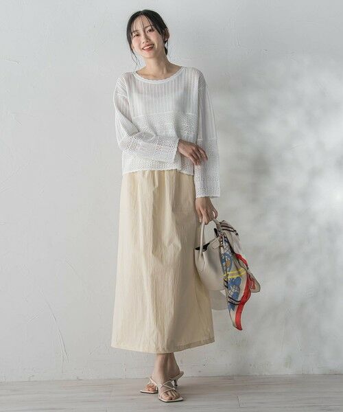 Droite lautreamont / ドロワットロートレアモン ミニ・ひざ丈スカート | 【WEB限定】ストレッチタフタスカート | 詳細4