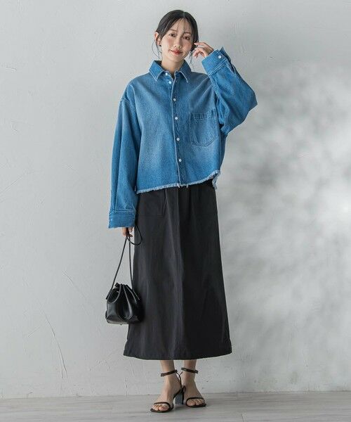 Droite lautreamont / ドロワットロートレアモン ミニ・ひざ丈スカート | 【WEB限定】ストレッチタフタスカート | 詳細10