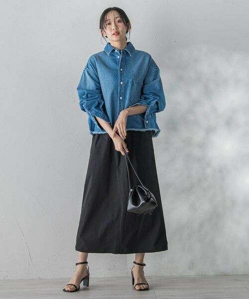 Droite lautreamont / ドロワットロートレアモン ミニ・ひざ丈スカート | 【WEB限定】ストレッチタフタスカート | 詳細13