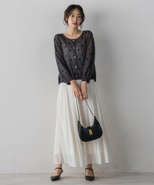 Droite lautreamont / ドロワットロートレアモン ミニ・ひざ丈スカート | TR強撚気流染めスカート | 詳細10