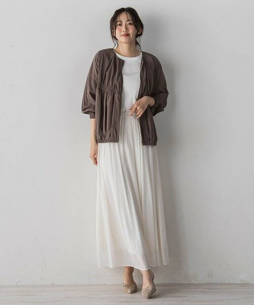 Droite lautreamont / ドロワットロートレアモン ミニ・ひざ丈スカート | TR強撚気流染めスカート | 詳細14