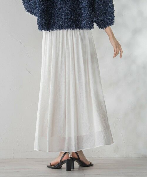 Droite lautreamont / ドロワットロートレアモン ミニ・ひざ丈スカート | TR強撚気流染めスカート | 詳細3