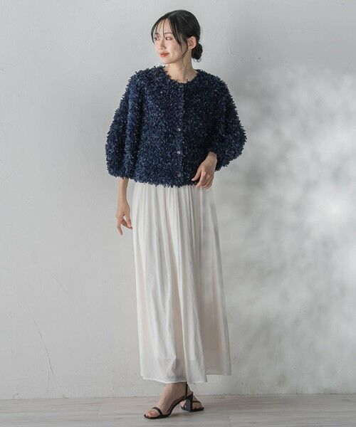 Droite lautreamont / ドロワットロートレアモン ミニ・ひざ丈スカート | TR強撚気流染めスカート | 詳細4