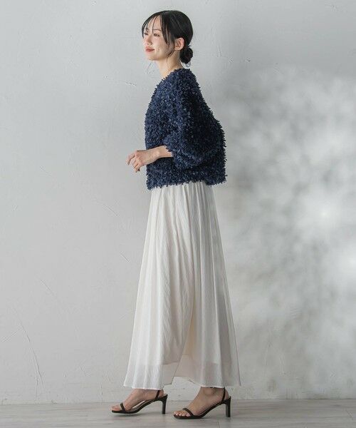 Droite lautreamont / ドロワットロートレアモン ミニ・ひざ丈スカート | TR強撚気流染めスカート | 詳細5