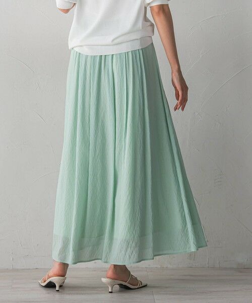 Droite lautreamont / ドロワットロートレアモン ミニ・ひざ丈スカート | TR強撚気流染めスカート | 詳細16