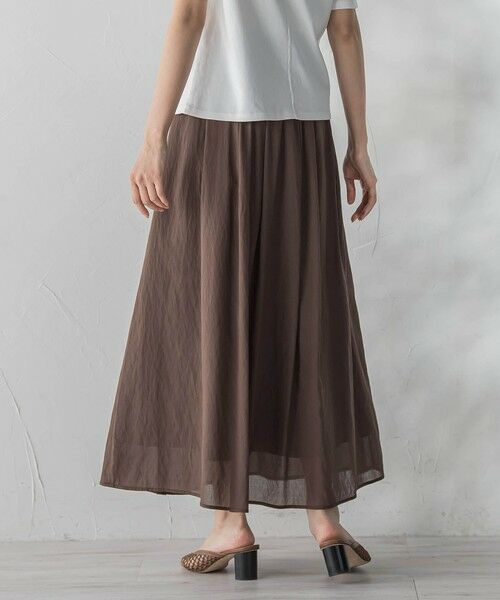 Droite lautreamont / ドロワットロートレアモン ミニ・ひざ丈スカート | TR強撚気流染めスカート | 詳細23