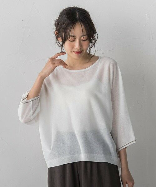 Droite lautreamont / ドロワットロートレアモン ニット・セーター | Fine UVドルマンスリーブプルオーバー | 詳細1