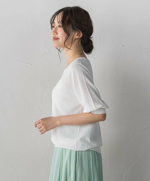 Droite lautreamont / ドロワットロートレアモン ニット・セーター | スクエアネックパフスリーブニット | 詳細2