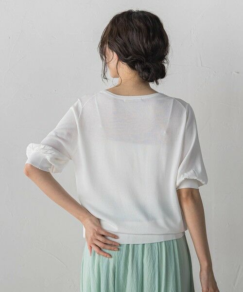 Droite lautreamont / ドロワットロートレアモン ニット・セーター | スクエアネックパフスリーブニット | 詳細3