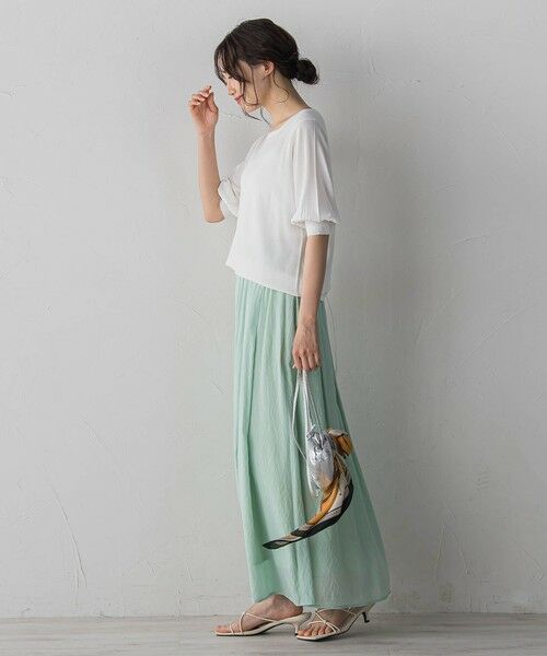 Droite lautreamont / ドロワットロートレアモン ニット・セーター | スクエアネックパフスリーブニット | 詳細5