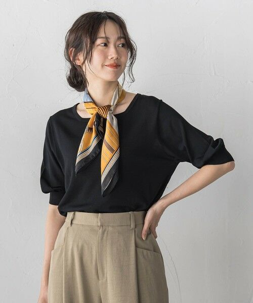 Droite lautreamont / ドロワットロートレアモン ニット・セーター | スクエアネックパフスリーブニット | 詳細7