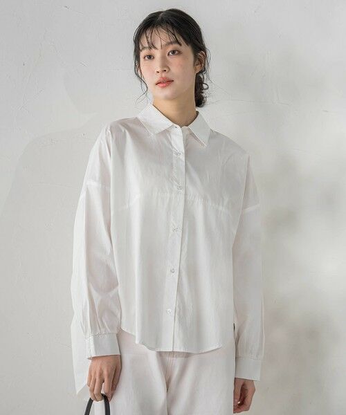 Droite lautreamont / ドロワットロートレアモン シャツ・ブラウス | コーマコットンバックテープブラウス | 詳細1