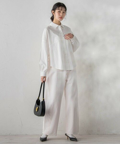 Droite lautreamont / ドロワットロートレアモン シャツ・ブラウス | コーマコットンバックテープブラウス | 詳細4