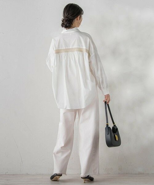 Droite lautreamont / ドロワットロートレアモン シャツ・ブラウス | コーマコットンバックテープブラウス | 詳細7