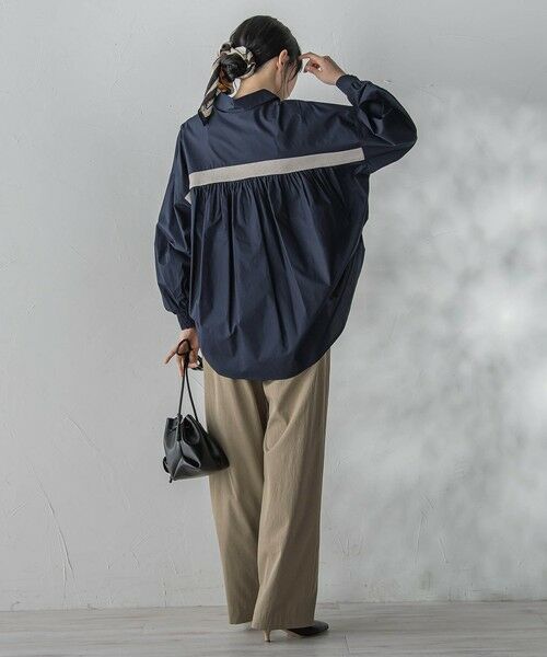 Droite lautreamont / ドロワットロートレアモン シャツ・ブラウス | コーマコットンバックテープブラウス | 詳細14