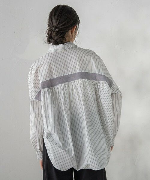 Droite lautreamont / ドロワットロートレアモン シャツ・ブラウス | コーマコットンバックテープブラウス | 詳細14