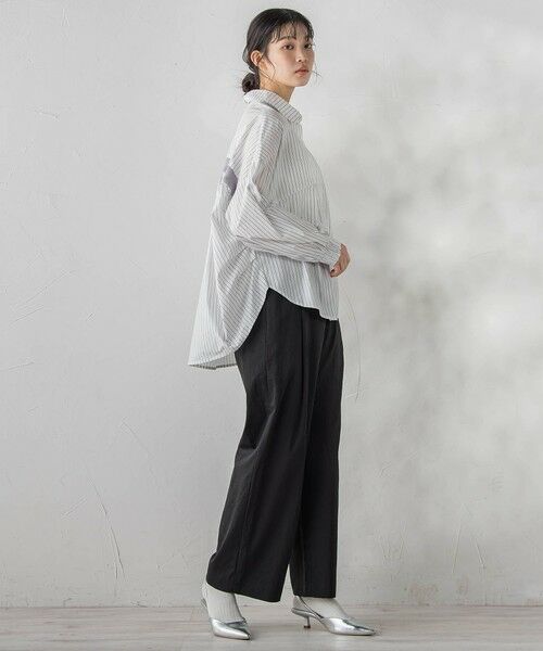 Droite lautreamont / ドロワットロートレアモン シャツ・ブラウス | コーマコットンバックテープブラウス | 詳細16