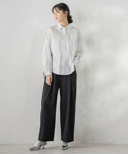 Droite lautreamont / ドロワットロートレアモン シャツ・ブラウス | コーマコットンバックテープブラウス | 詳細18