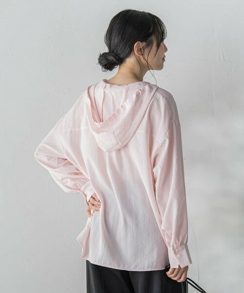 Droite lautreamont / ドロワットロートレアモン シャツ・ブラウス | ナチュラルエアータンブラーフード付きブラウス | 詳細16