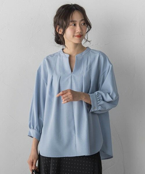 Droite lautreamont / ドロワットロートレアモン シャツ・ブラウス | 【WEB限定】タンブラーブッチャーブラウス | 詳細1