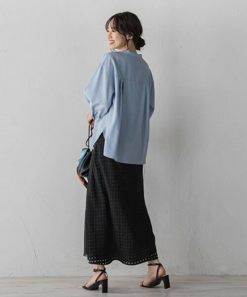 Droite lautreamont / ドロワットロートレアモン シャツ・ブラウス | 【WEB限定】タンブラーブッチャーブラウス | 詳細5